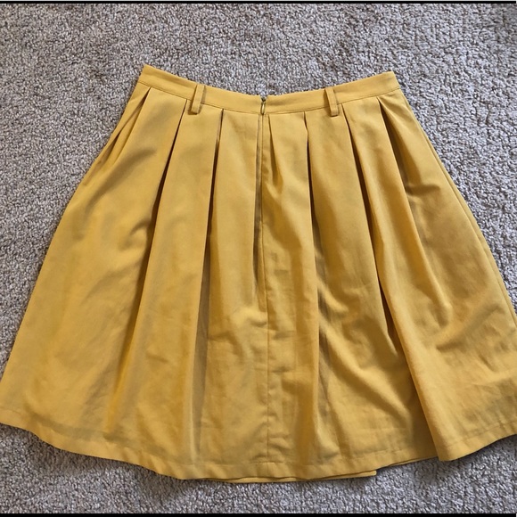 Mustard Yellow Circle Skirt - Picture 2 of 5